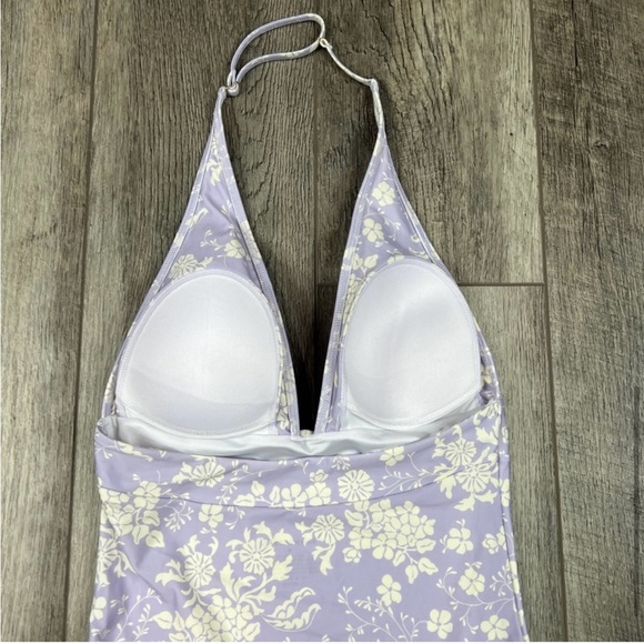Summersalt Vintage Floral Halter Plunge One Piece Swimsuit 6 NWT - Picture 6 of 9